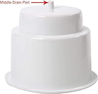 Vista 3 de Amarine Made 4pcs sostenedor de plástico marino para bebidas con inserto de drenaje, color blanco