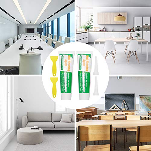 ZITFRI 200 g Wall Mending Agent Cream plamuurmassa voor de reparatie van huismuur, gebruikt voor reparatie van schade aan muren (2 stuks) - Afbeelding 8