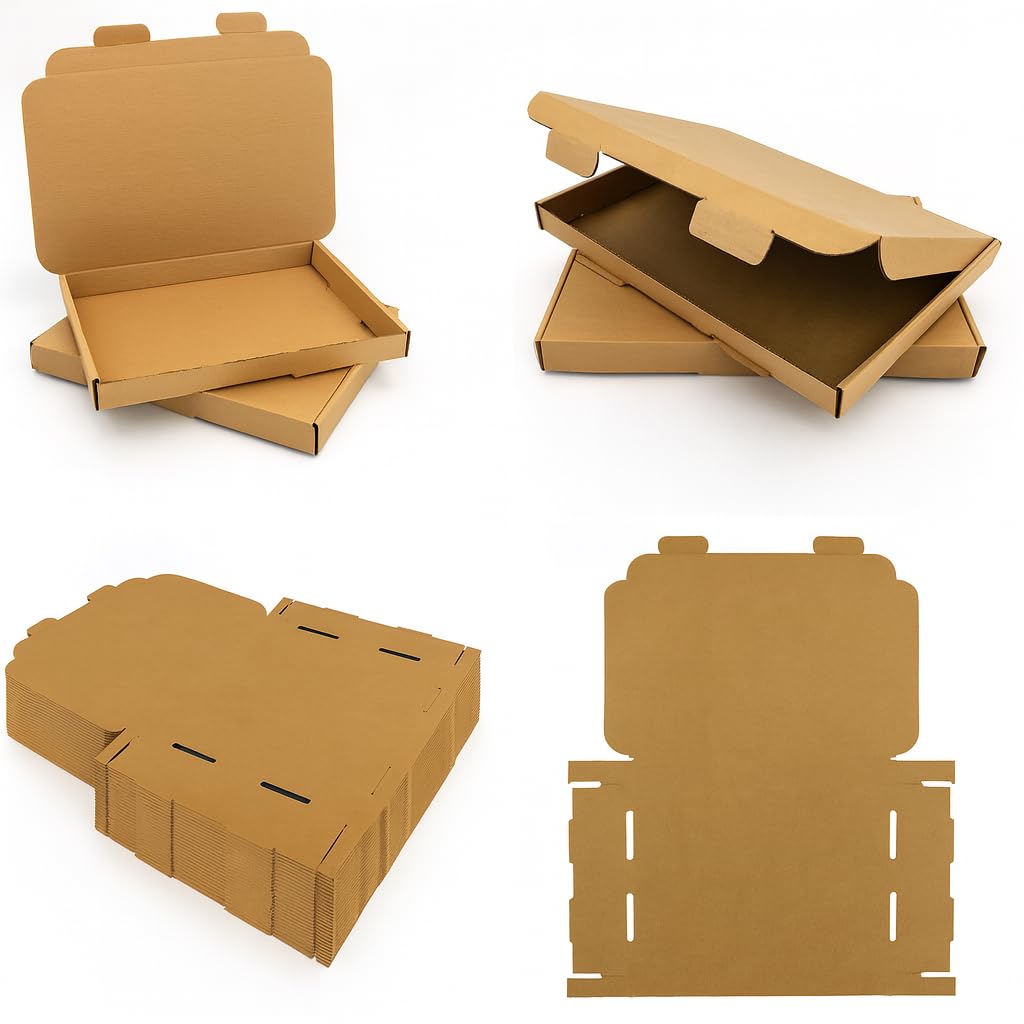 C5 A5 Large Letter Postal Boxes | Cardboard Mailer | 230x159x 20mm Brown Large Letter Pip Box, for E-commerce Shipping Packaging (Pack of 100 Boxes)