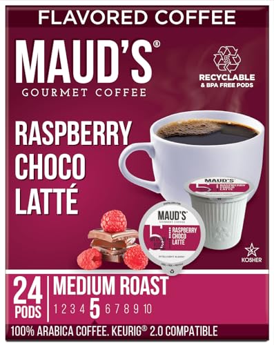 Image of Maud's Raspberry Chocolate Flavored Coffee Pods, 24ct