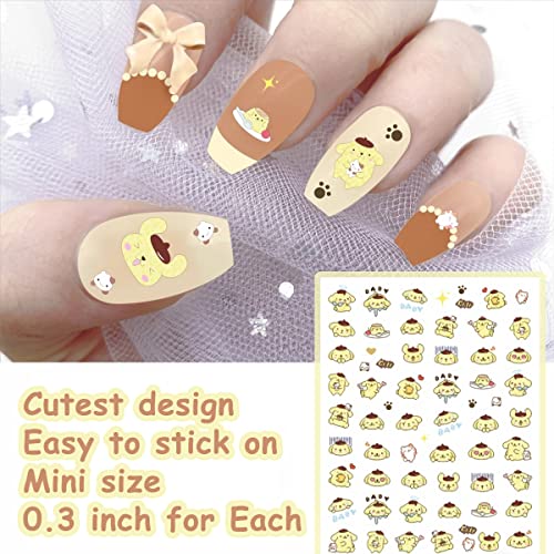 6Pcs Mixed Cute Cartoon Nail Stickers For Nail Art, 3D Self-Adhesive Kawaii Nail Charms Anime Nail Decals, Nail Stickers For Women Girls Kids, Nail Gifts #TOP6