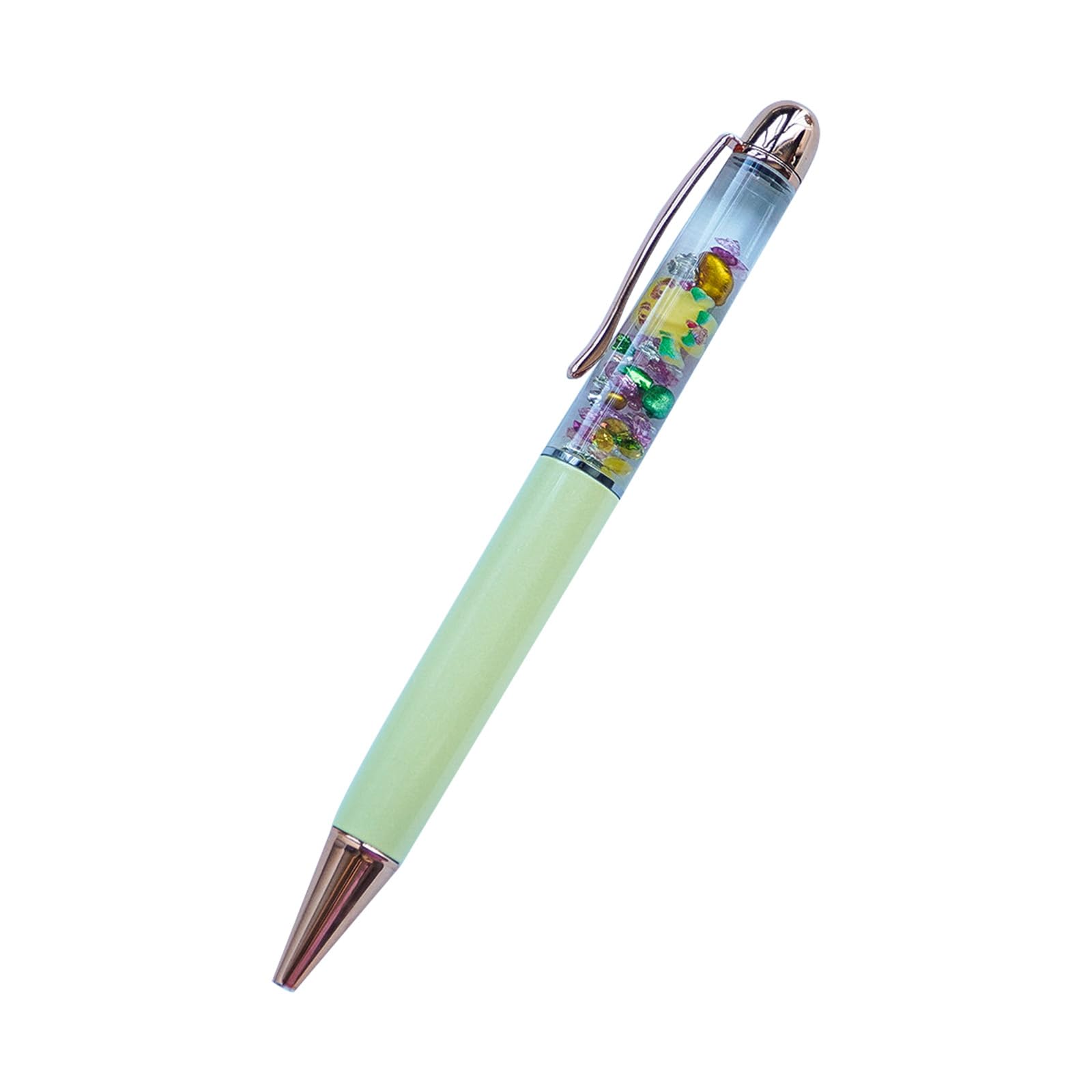 Sikyby Christmas Bell Xmas Fun Pens Cute Floater Floating Liquid Writing Journaling Office Pen Unique Present Gifts