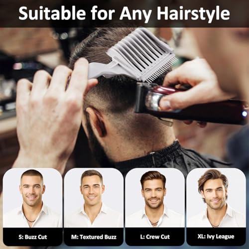 MAYCREATE 4Pcs Fade Comb Set 4 Pieces - Image 5