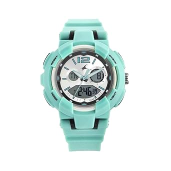 Fastrack Streetline Analog-Digital Silver Dial Womens Watch-68016PP02