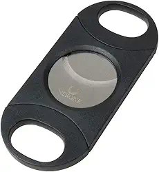 Cortador charutos NERONE R80 lâmina dupla plástico preto