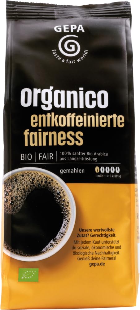 Bio organico entkoffeinierte fairness 6 x 250 g