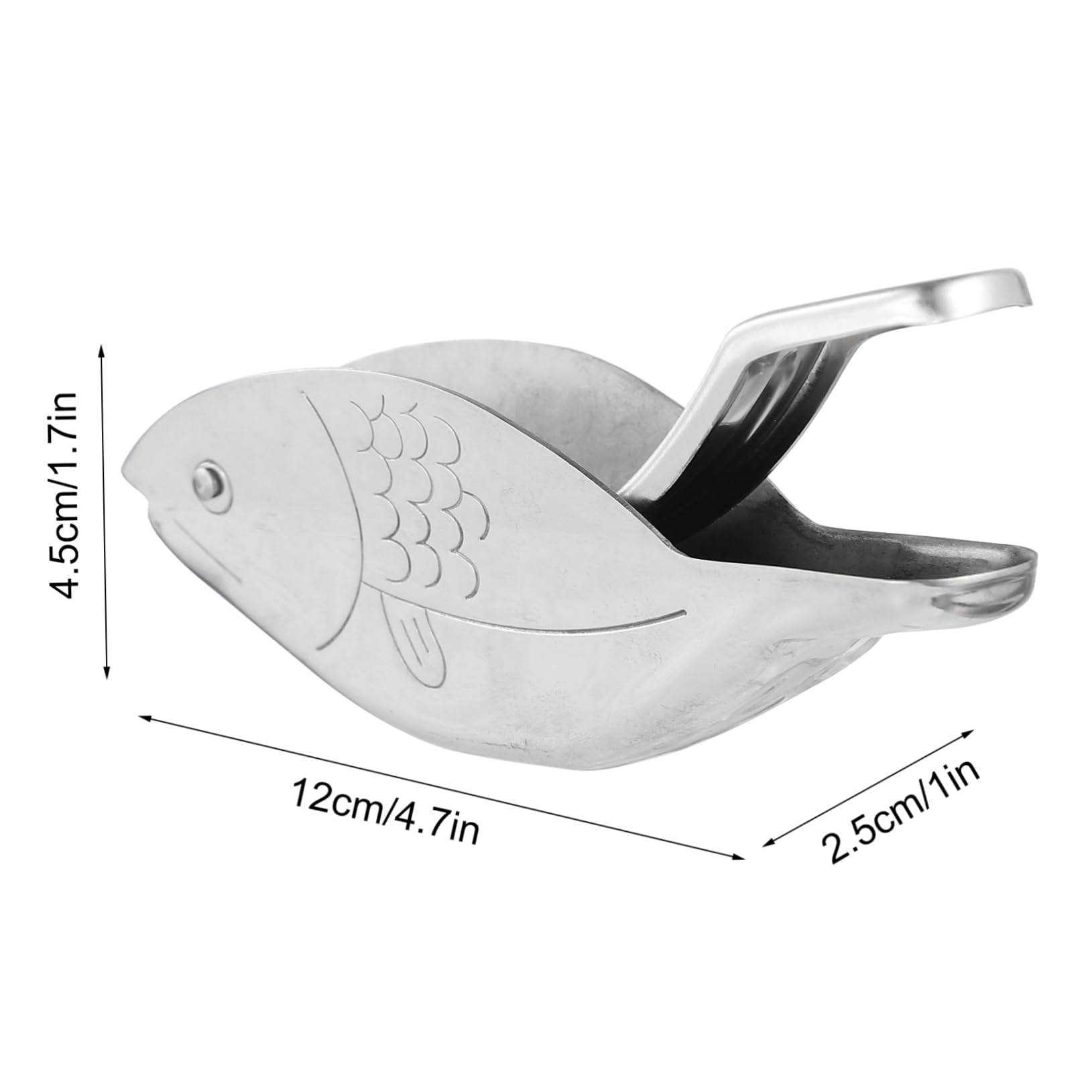 Cabilock Stainless Steel Gravy Boat Pot Fish Shape Serving Jug for Restaurant Home Sauce Pitcher Steak Gravy Boat Condiment Bowl