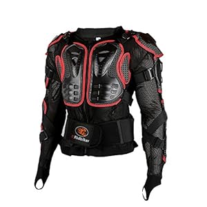 Ridbiker Motorcycle Full Body Armor Protector Removable Racing Jacket Motocross Spine Chest Motocross Protective Shirt…