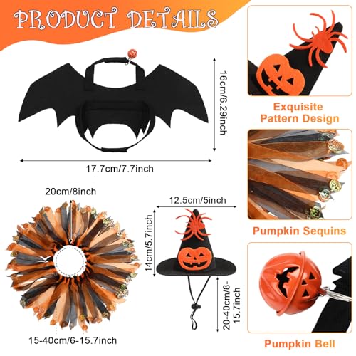 Disfraz Halloween para Gato 5 Piezas Potchen miniatura 2