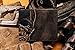 House of Jack Co. Skull Bifold Wallet for Men with Two ID Windows, Full Grain Cowhide Leather Wallet, Black