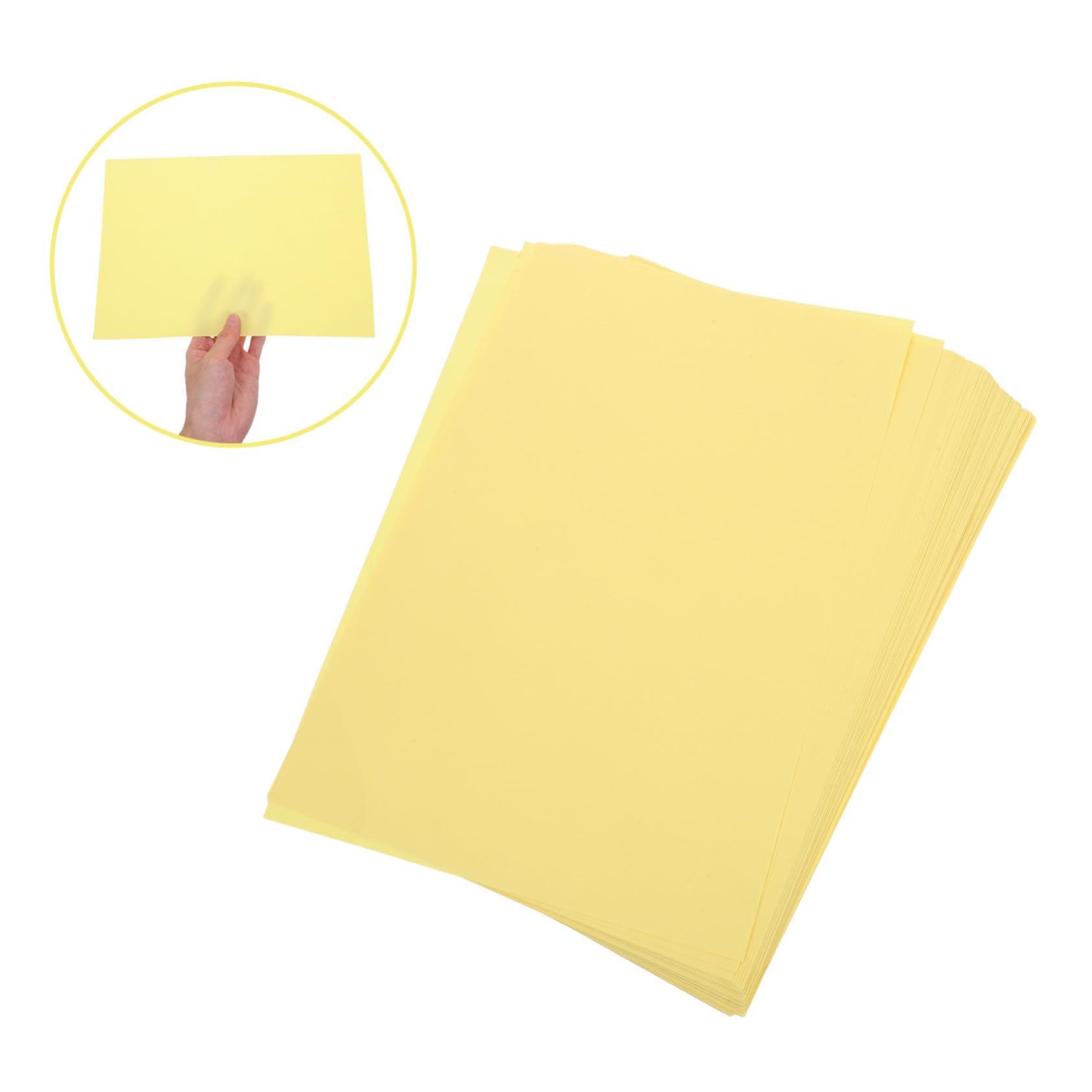 200 Stück Leicht Gelb Doppelseitig Beschichtet Glatte Oberfläche für Klare Drucke Vielseitig für Büro Schule Origami und Professionelle Dokumente Geeignet Bürodruckerpapier