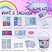 Crystal Unicorn Slime Kit for Girls 4-12, All-in-one Set Butter Slime,Glimmer Crunchy Slime, Galaxy Slime,Foam and Jelly Beans Slime Suitable for Kids Education, Party Favors and Birthday Gifts