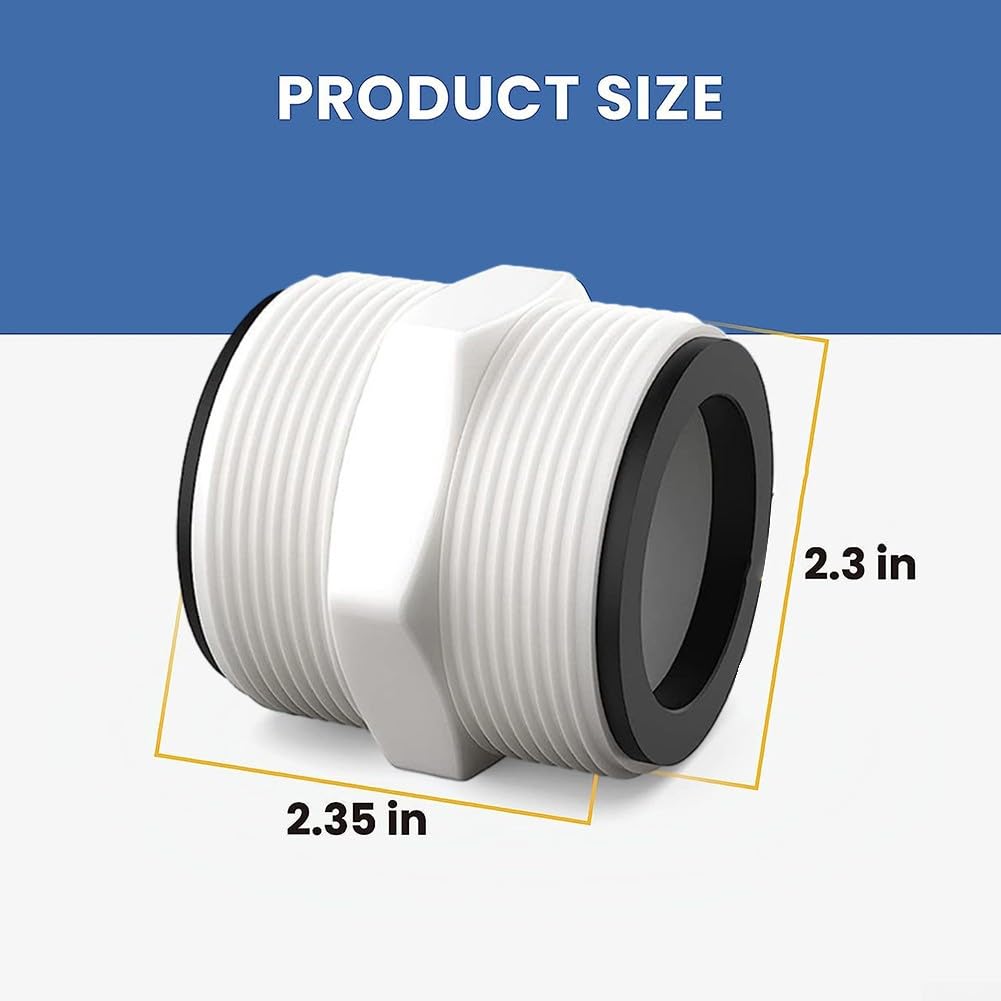 Pool-Split-Schlauchverbinder, 3,8 Cm – Ersatz Für Intex & Coleman Oberirdische Pools, Inkl. 2 Dichtringe