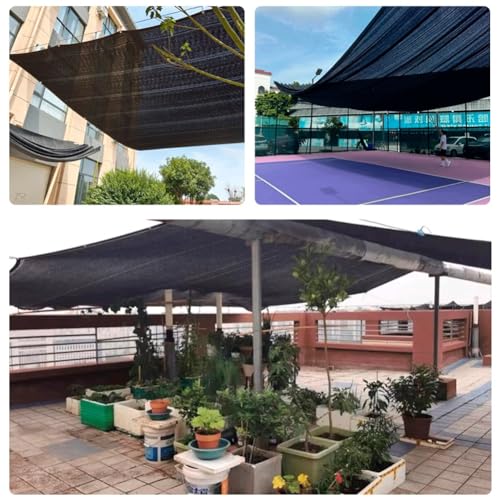 Malla sombreo 9x9m de jardín rectangular con ojales toldo para terraza 6