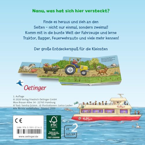 Zieh 2-mal ... und finde die Fahrzeuge: Mit extrabreiten Panoramaseiten und doppeltem Auszieh-Effekt für Kinder ab 2 Jahren