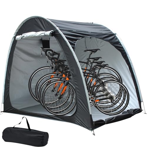 Fahrradschuppen 195x163cm - Outdoor Aufbewahrungszelt Mit Regen- Und UV-Schutz