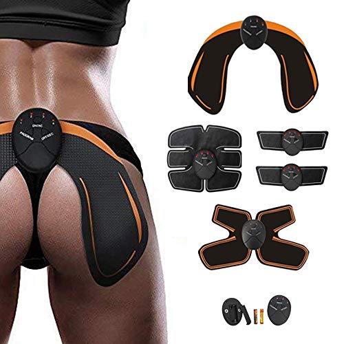 Tonificador 5 Em 1 Muscular Abdominal Estimulo Eletrico Abdomen Pernas Bumbum