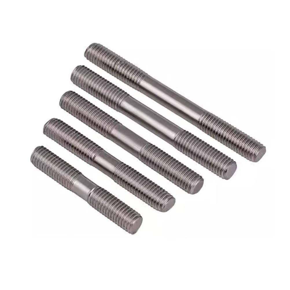 SYDARSYN Double End Stud Bolts 304 Stainless Steel Double Head Threaded Rods M3x30mm (20 pcs), Silver - Image 3