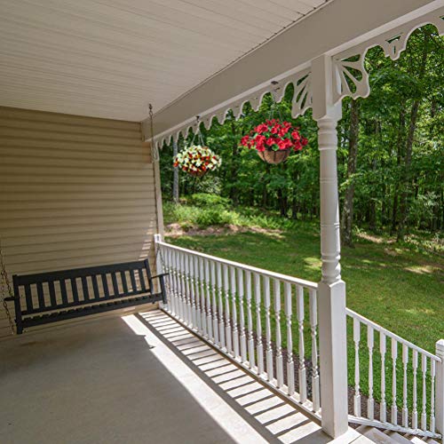 Lopkey Artificial Begonia Flowers Outdoor Patio Lawn Garden Hanging Basket Fake Flower,10 Inch Red #TOP4