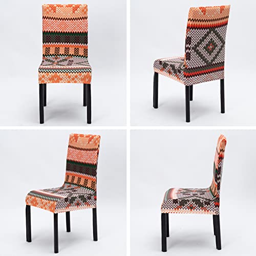 Zhuqing Dining Room Chair Covers Set Of 4, Anti-Dust Dining Chair Slipcovers Washable Removable For Hotel, Room,Kitchen, Restaurant (Multicolor) #TOP6