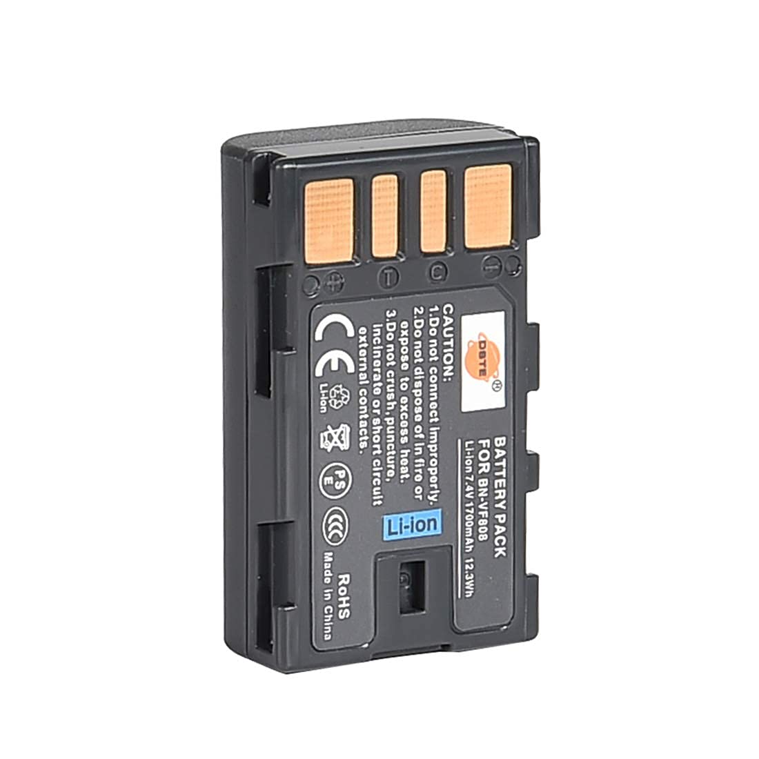 DSTE 2PCS BN-VF808 Batterie et Chargeur Compatible avec JVC BN-VF808U GZ-MG130 GZ-MG131 GZ-MG132 GZ-MG133 GZ-MG134 GZ-MG135 GZ-MG148 GZ-MG150