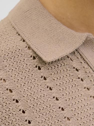 JACK & JONES Jorparos Knit Easter Ss Crochet Polo – Ansicht 6