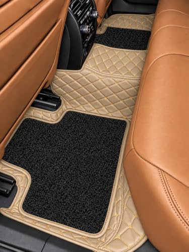 Image of 7D Car Floor Mat for Tata Harrier 2023 to 2026 | Beige