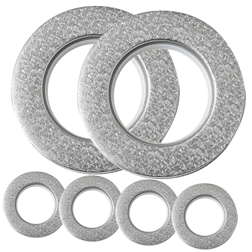 COSMEVIVI 6pcs Plastic Curtain Grommets for Drapery Noise Curtain Accessories Easy to Install for Home