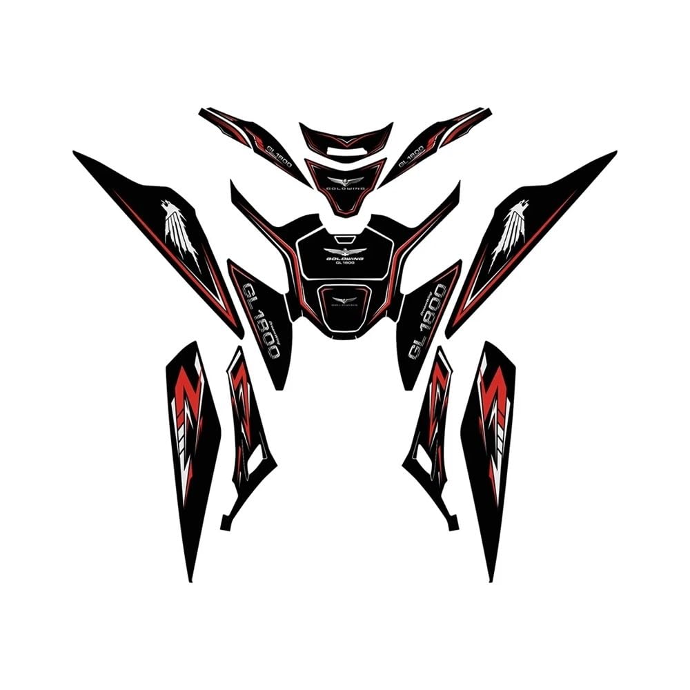 Motorcycle Tank Sticker for Ho&nda Go-ldwing GL1800 2023-2024 Motorcycle Stickers Tank Sticker Decoration Protection Kit Go-ld Wing 1800 Accessories Decal