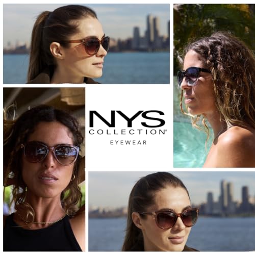 NYS Collection Oversized Cat Eye Sunglasses for Women - Lightweight - Retro Trendy 100% UV Protection4