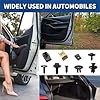 160 Pcs Car Screws and Nut Clip Kit, Universal Auto Body Engine Undertray Fender Screw Metal U-type Fastener Clips for Bumper Mounting Clips Door Trim #5