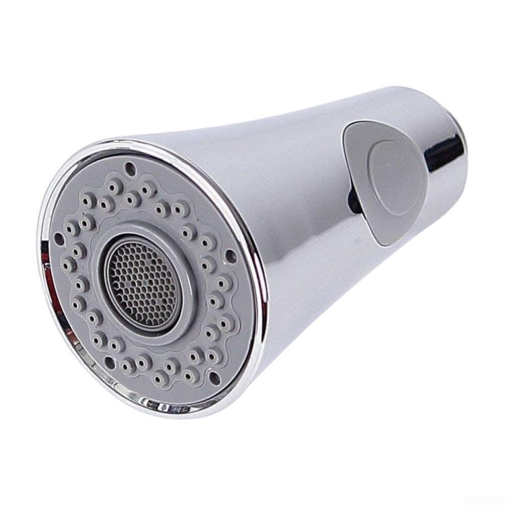 Soffione doccia di ricambio per rubinetto estraibile G12, in plastica di lunga durata, flusso d'acqua regolabile (galvanizzazione)