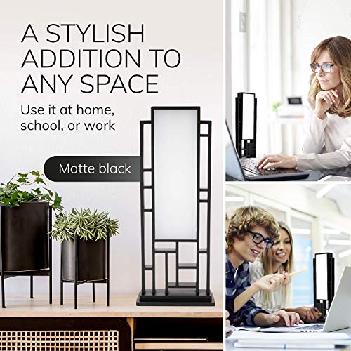 Circadian Optics Light Therapy Lamp - Uv-Free Led Happy Mood Lamps With 10,000 Lux For Seasonal Sunlight - Full Spectrum Sun Lights For Work From Home - Lattis (Matte Black) #TOP6