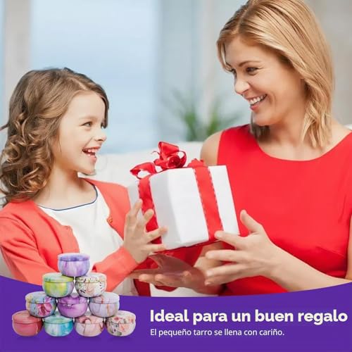 Miniatura 5 de 12 Piezas De Pequeñas Latas De Vela, Recipientes Para Hacer Velas, Latas De Metal Para Fabricación De Velas De 65 Ml, Recipientes Redondos De Almacenamiento De Velas En Paquete Grande, Latas De Vela