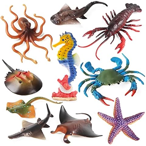 SIENON Ocean Sea Animals Toy Figures Set Cover