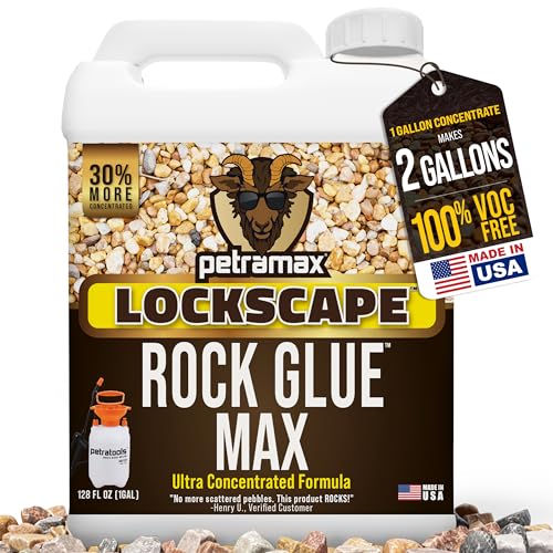Petra Max Rock Glue for Landscaping, 1 Gallon - Wide...