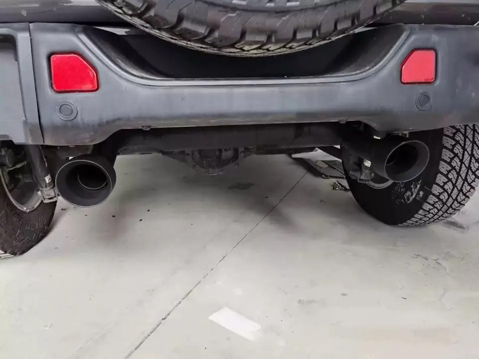 Tubo de Escape del Coche para Jeep Wrangler JL 2018 2019 2020 2021 2022 2023 2024 2025, Tubo De Escape De Acero Inoxidable Cola De Escape Accesorios Automóviles