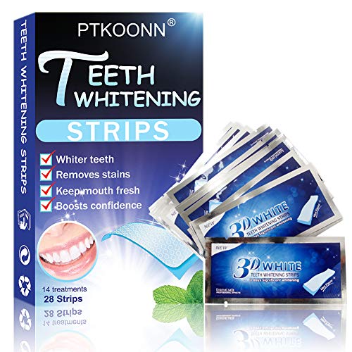 28PCS Sbiancante per Denti,Sbiancamento Dei Denti Strisce,Sbiancanti Denti,Tecnologia Antiscivolo,Riduce Sensibilità dei Denti e Rimuove Macchie Dental