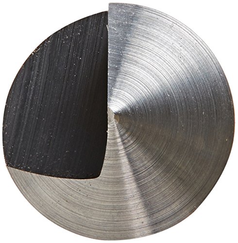 KEO 55723 Solid Carbide Single-End Countersink, Uncoated (Bright) Finish, Single Flute, 90 Degree Point Angle, Round Shank, 1/4