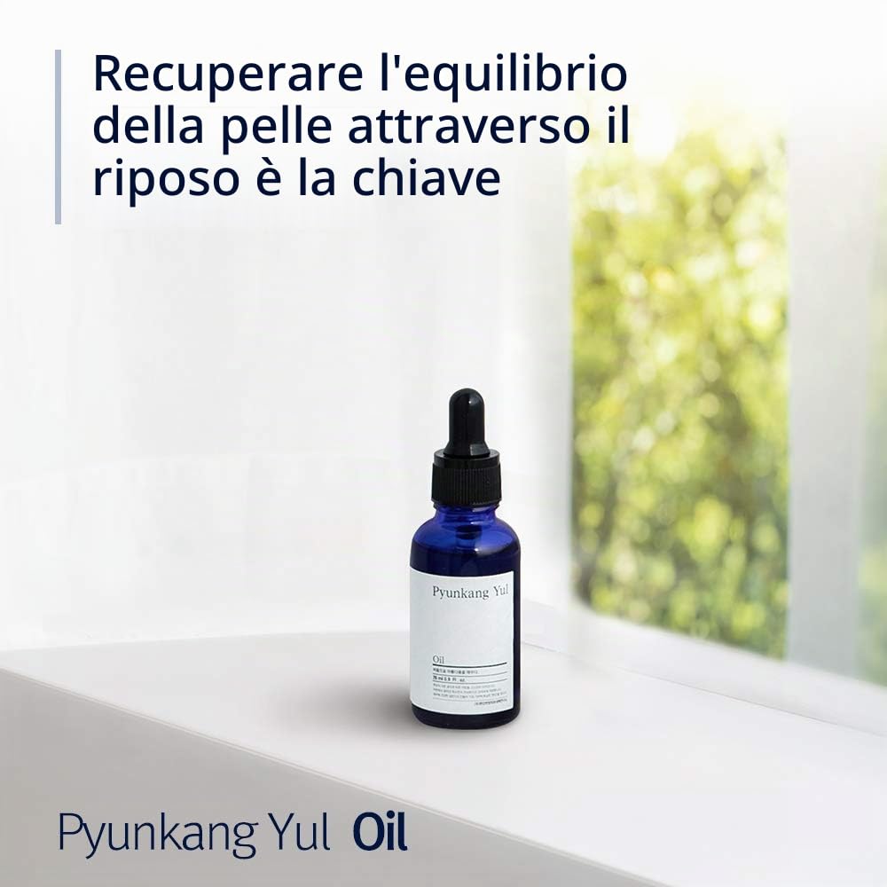 Pyunkang Yul Olio per il viso per tutti i tipi di pelle - Olio di vitamina E naturale al 100% da burro di karitè - Olio di vitamina C puro da limone e bergamotto