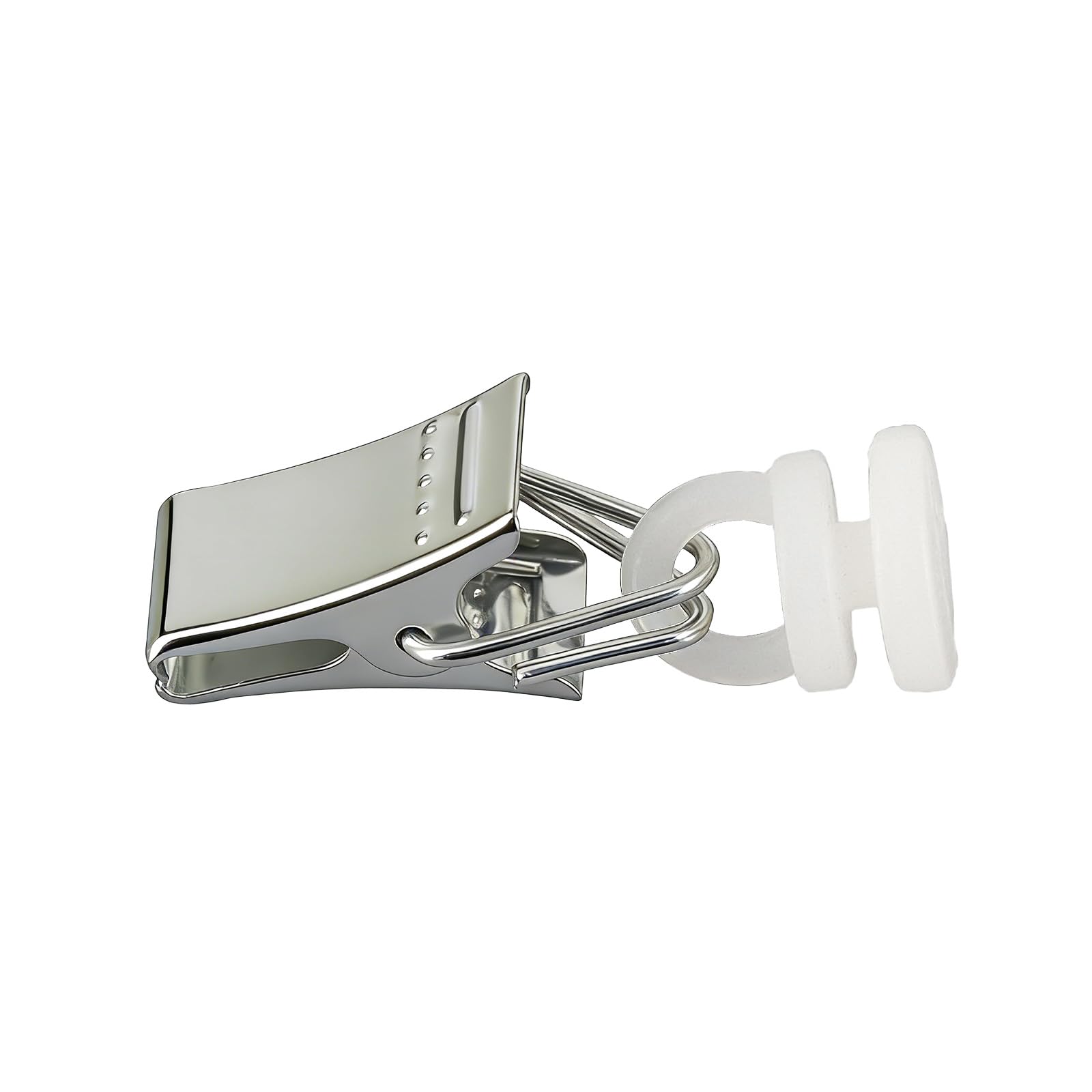 Clips y rodillos de metal para cortinas TopHomer que garantizan un deslizamiento suave y firme