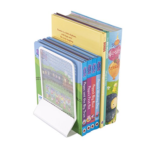 OSCO Arctic White Wire Mesh Bookend