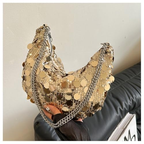 Crossbody Bag Sequin Chain Cute Large Capacity Single Shoulder for Women Purple2