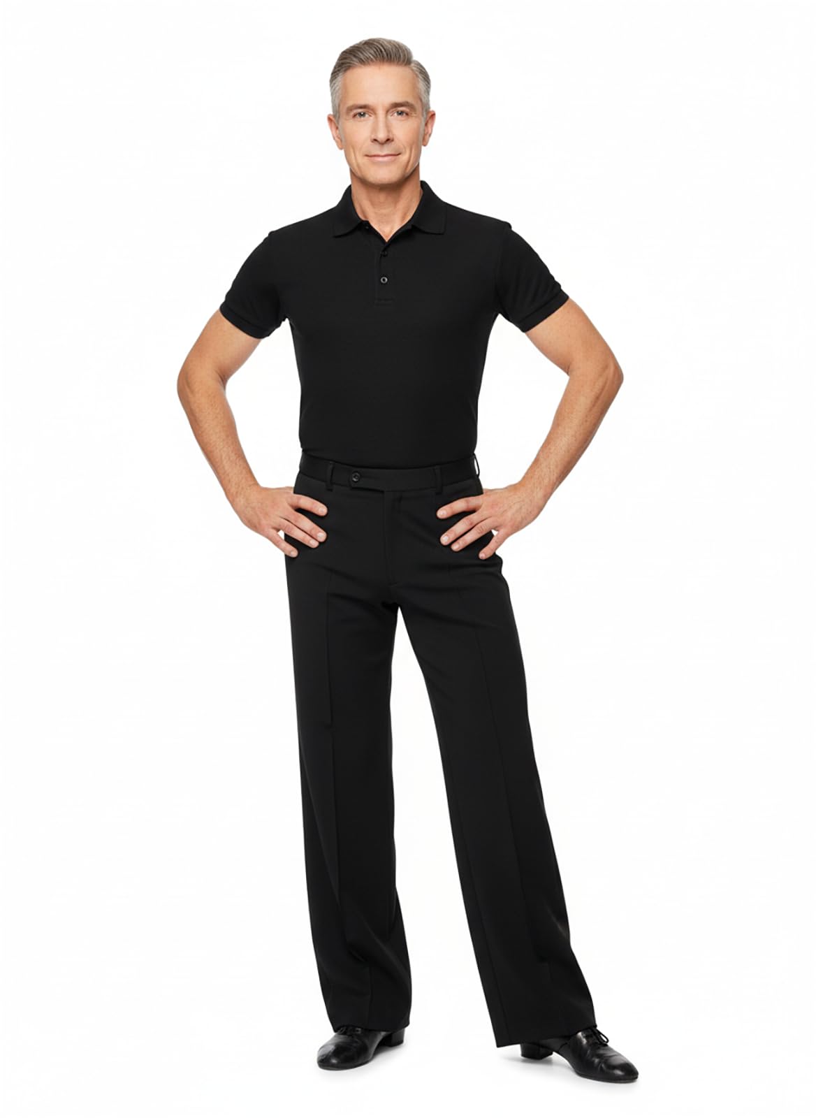 Ready4Dance Maglietta Polo Uomo Maniche Corte Slim Fit - Tessuto Tecnico Elasticizzato per la Danza Traspirante e Leggero - Stile Casual e Sportivo - Ideale per Danza e Tempo Libero, XXL