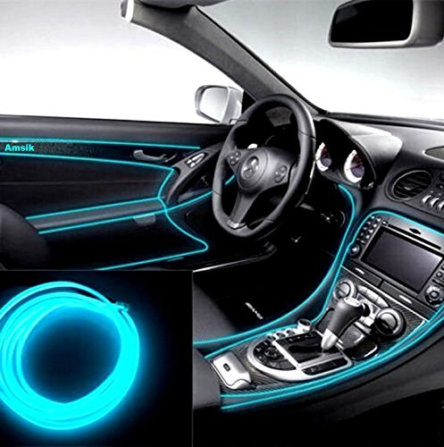 Amsik�Luxury Dashboard Ice Blue Strip Light 5 Meters for Honda Jazz