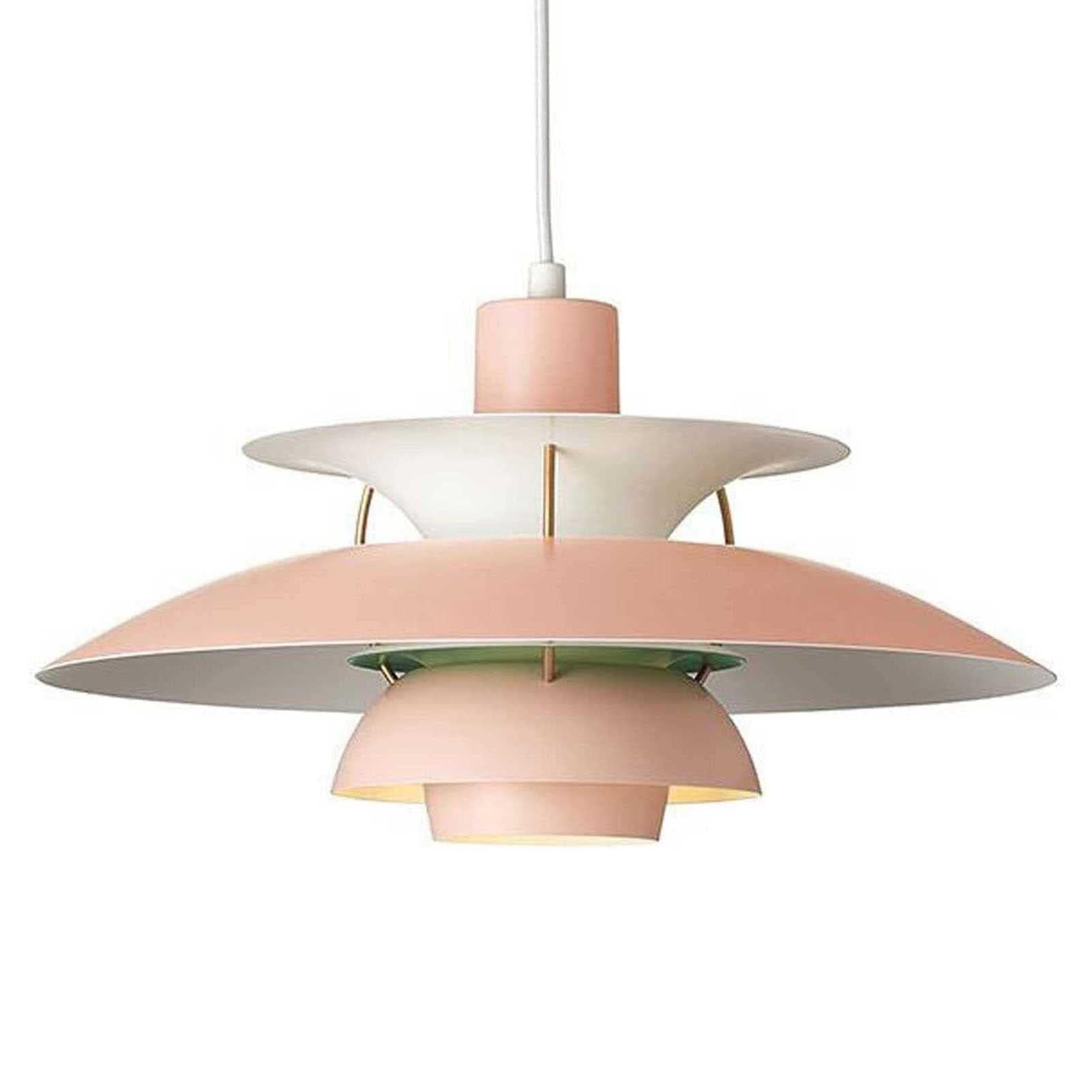 LYMSXAZOU Industrial Pendant Lamp, PH5 Dome Light Fixture, Non-Glare Lighting Ceiling Light, Chandelier for Kitchen Island Dining Room Bedroom