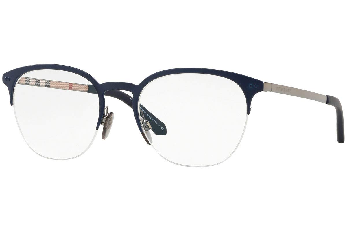 BURBERRY BE1327-1274 Eyeglass Frame GUNMETAL/MATTE BLUE w/DEMO LENS 53mm