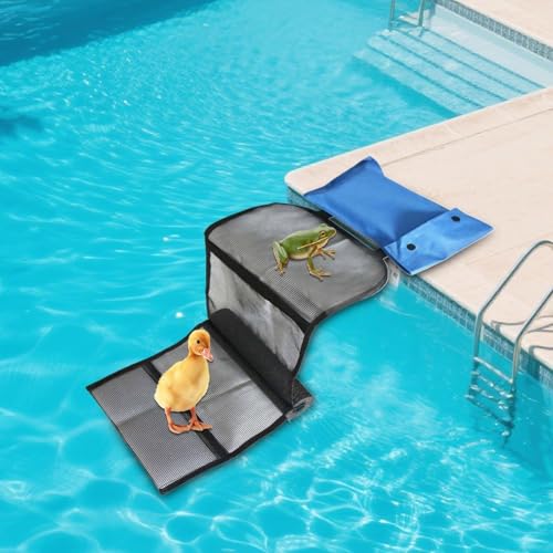 Rettungsrampe Für Tiere Pool, 1 Stück Fluchtrampe Ausstiegshilfe 97x25 cm, Pool Animal Escape Ramp, Ausstiegshilfe Für Tiere Katze Hund Igel Insekten Retten Streifenhörnchen Maus