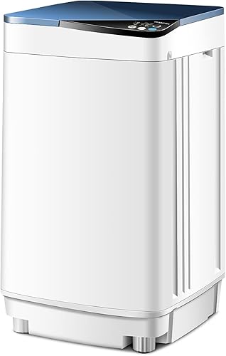 ARLIME - Lavadora portátil, compacta y automática, 2 en -1, lavadora y secadora giratoria, capacidad de 7.7 libras, con bomba de drenaje y manguera
