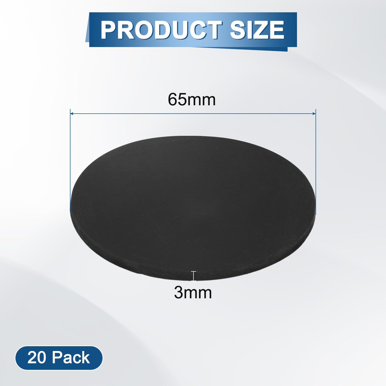 M METERXITY 20-Pack Rubber Solid Discs Washers - Image 3